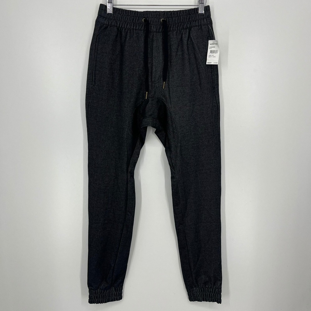 Zanerobe Sureshot Jogger Pants Mens 30 Dark Indigo Drop Crotch New NWT